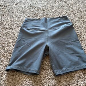 Abercrombie Women’s High-Waist Bike Shorts — Slate Gray